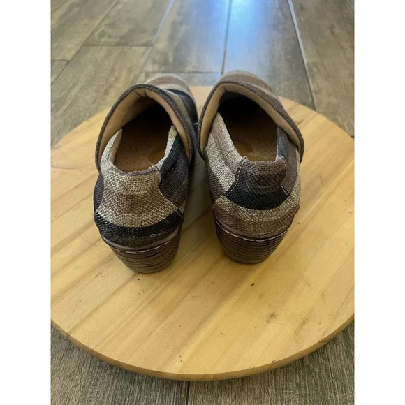 B.O.C Born Concept Women's Brown & Tan Stripes Clogs Shoes Size 8 - Picture 4 of 5